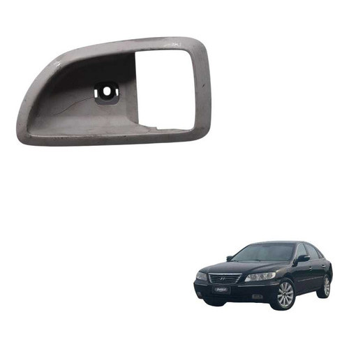 Moldura Maçaneta Traseira Esquerda Hyundai Azera 2009 Cinza Traseira