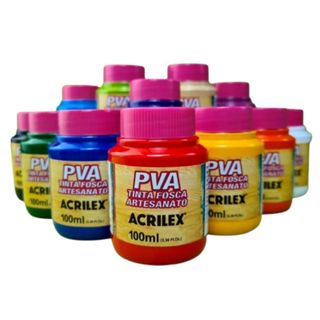 Tinta PVA Fosca Acrilex 100 ml - Ref. 03210 em Oferta na Shopee