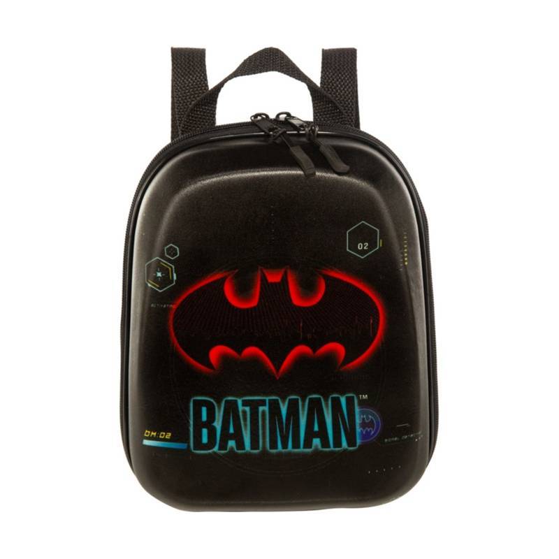 Mochila Escolar Infantil de Costas Batman Preto
