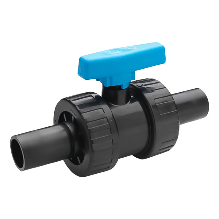Válvula De Esfera Dupla União Pp/pe Topo A Topo 25mm