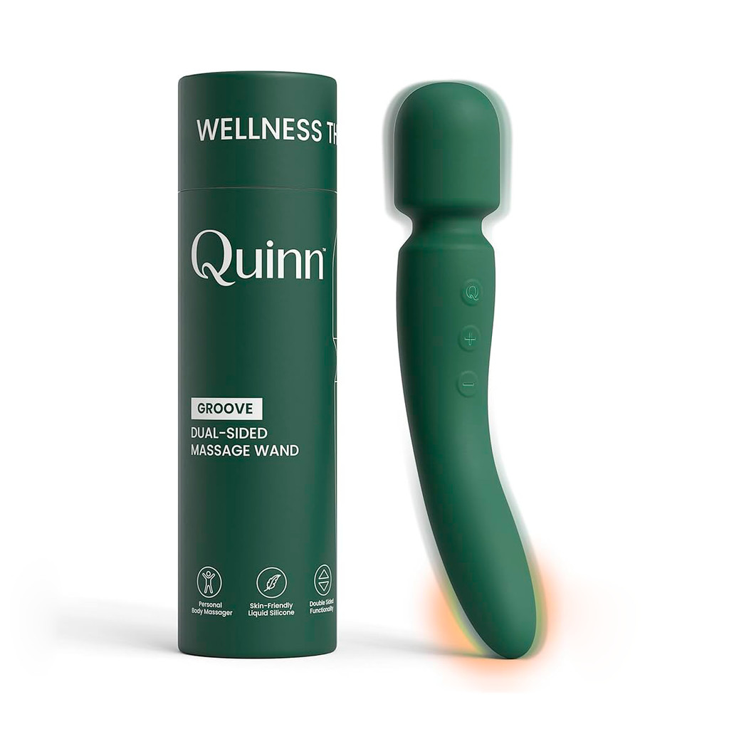 Massageador 2 Motores e Aquecimento - 2 Cores | Quinn Groove em Oferta na Shopee