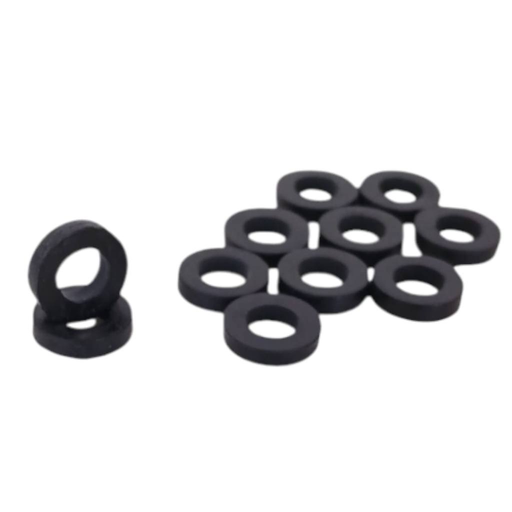 Borracha Preta P/ Bico Duplo - Embalagem C/ 10 em Oferta na Shopee