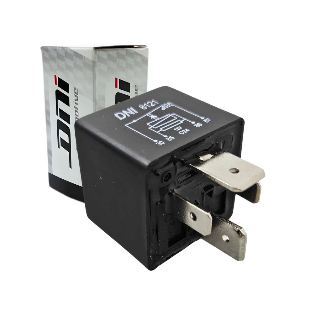 Relé Auxiliar Para Chevrolet 80a 12v 4 Terminais Universal  Com Suporte Integrado DNI8121