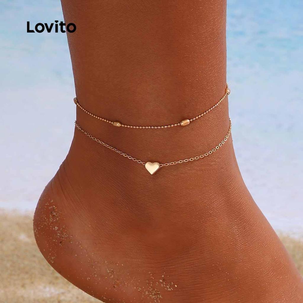 Lovito Tornozeleira Clássica e versátil LCS28A146 em Oferta na Shopee