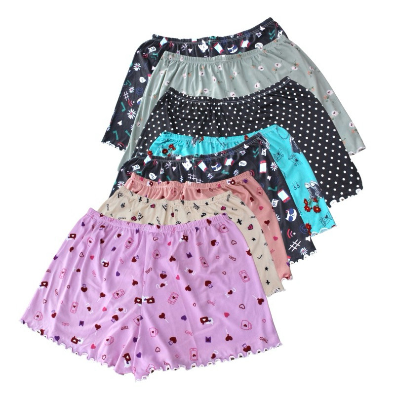 Kit 4 Shorts SORTIDOS PV Pijamas Feminino Short Doll Confortável Variados De Verão