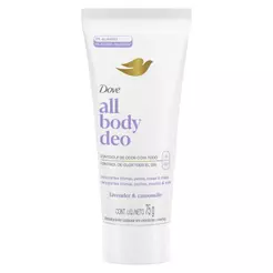 Desodorante Corporal em Creme para Peitos, Coxas, Pés e Mais Dove All Body Deo Lavanda & Camomila 75g