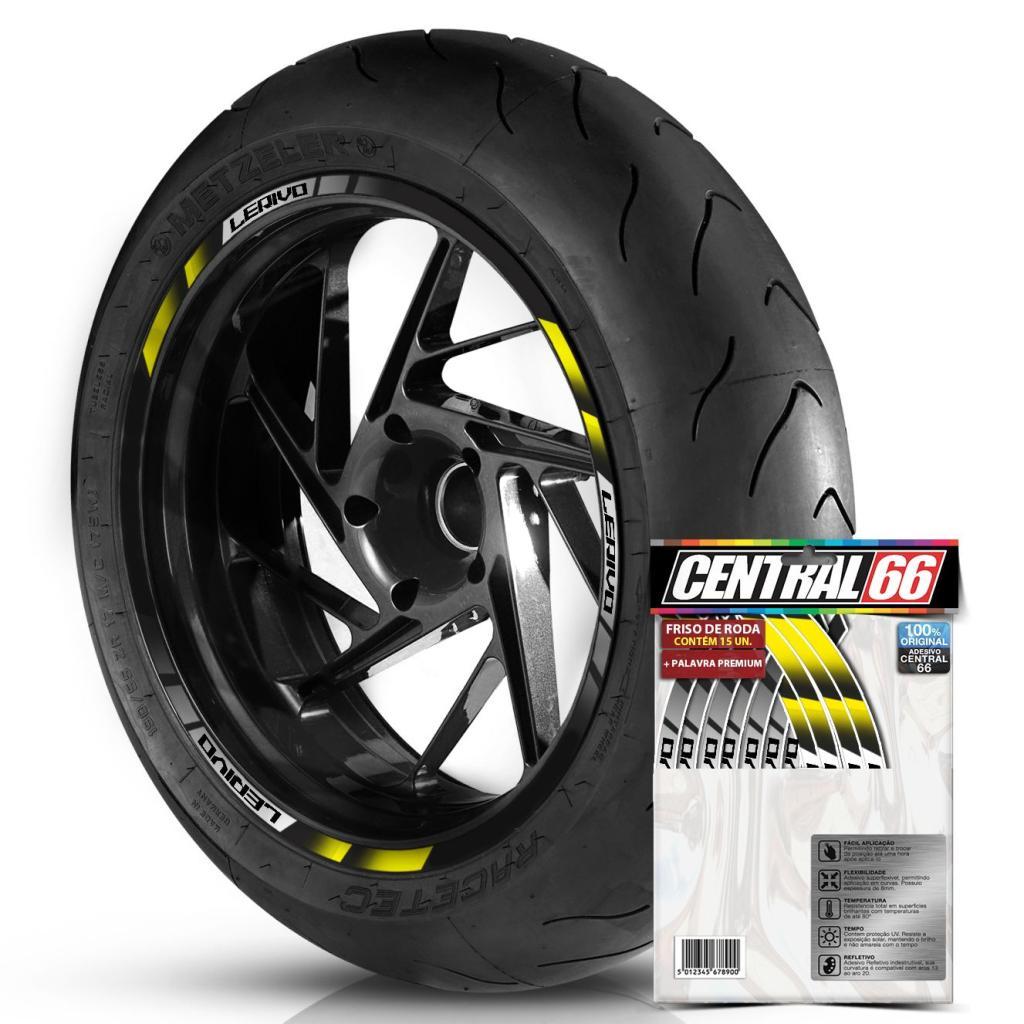 Adesivos Friso de Roda Kit M2 Compativel com Lerivo Cores Refletivo Aro 13 ao 22 8mm Kit Completo Filete Moto