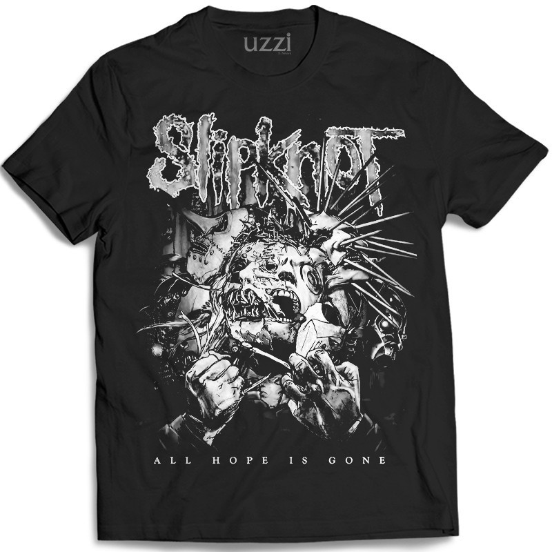 Camiseta Slipknot All Hope Is Gone Camisa Banda de Rock PB Camisa Basica e Oversized