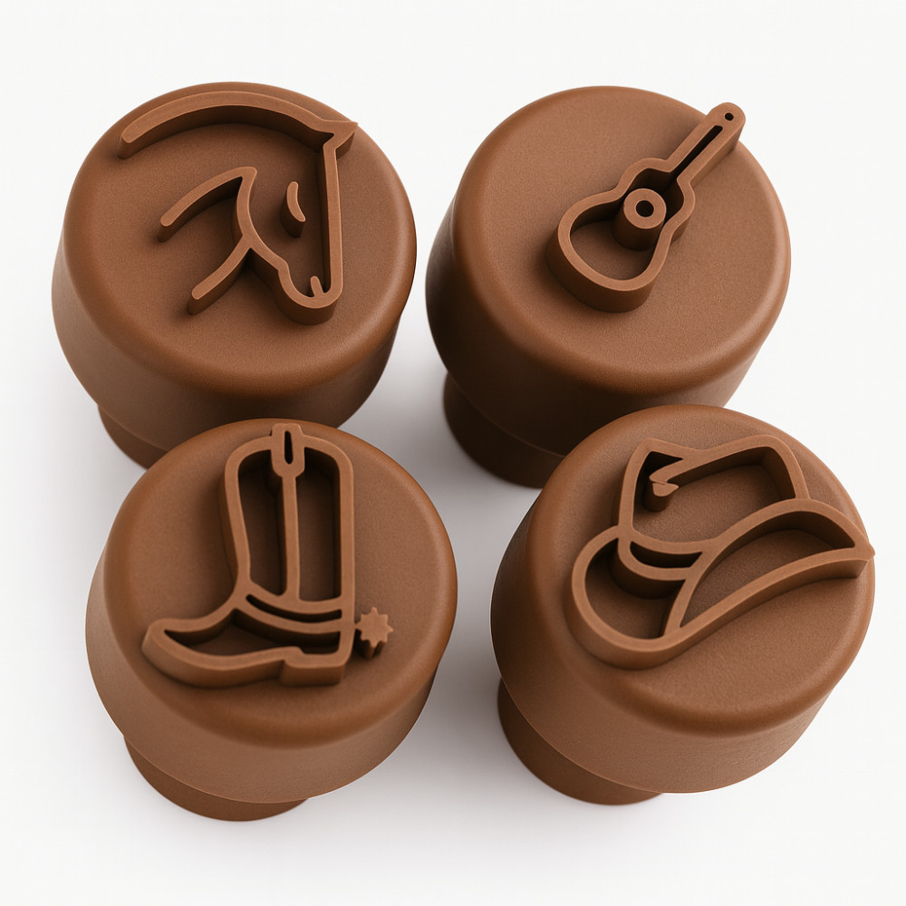 Kit Carimbo Marcador Brigadeiros CallBoy Country Sertanejo Cavalo Molde Festa Confeitaria Aniversario Brigadeiro em Oferta na Shopee