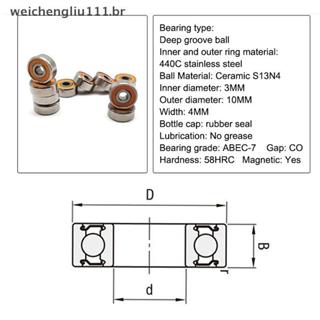 # weicheng 1 Peça De Carretel De Pesca De Fundição De Isca Inoxidável 5x10x4 3x10x4 5x11x4 Rolamentos Modificados Rolame em Oferta na Shopee