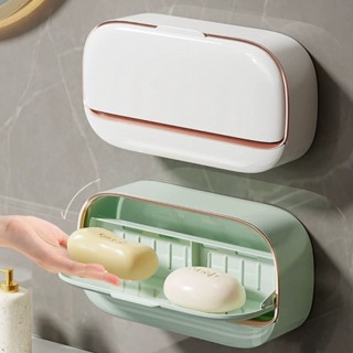 Saboneteira de Parede com Bandeja de Drenagem,Mantém o Sabonete Seco,Suporte de Sabão Com 2 Modelos em Oferta na Shopee