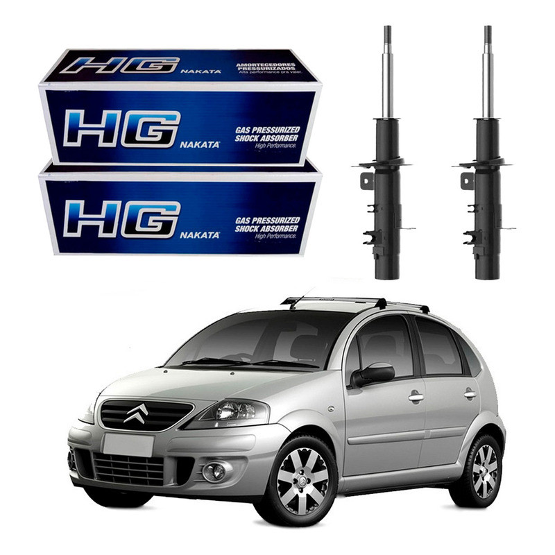 Par 2 Amortecedor Dianteiro Citroën C3 1.4 1.6 2003 A 2012 em Oferta na Shopee