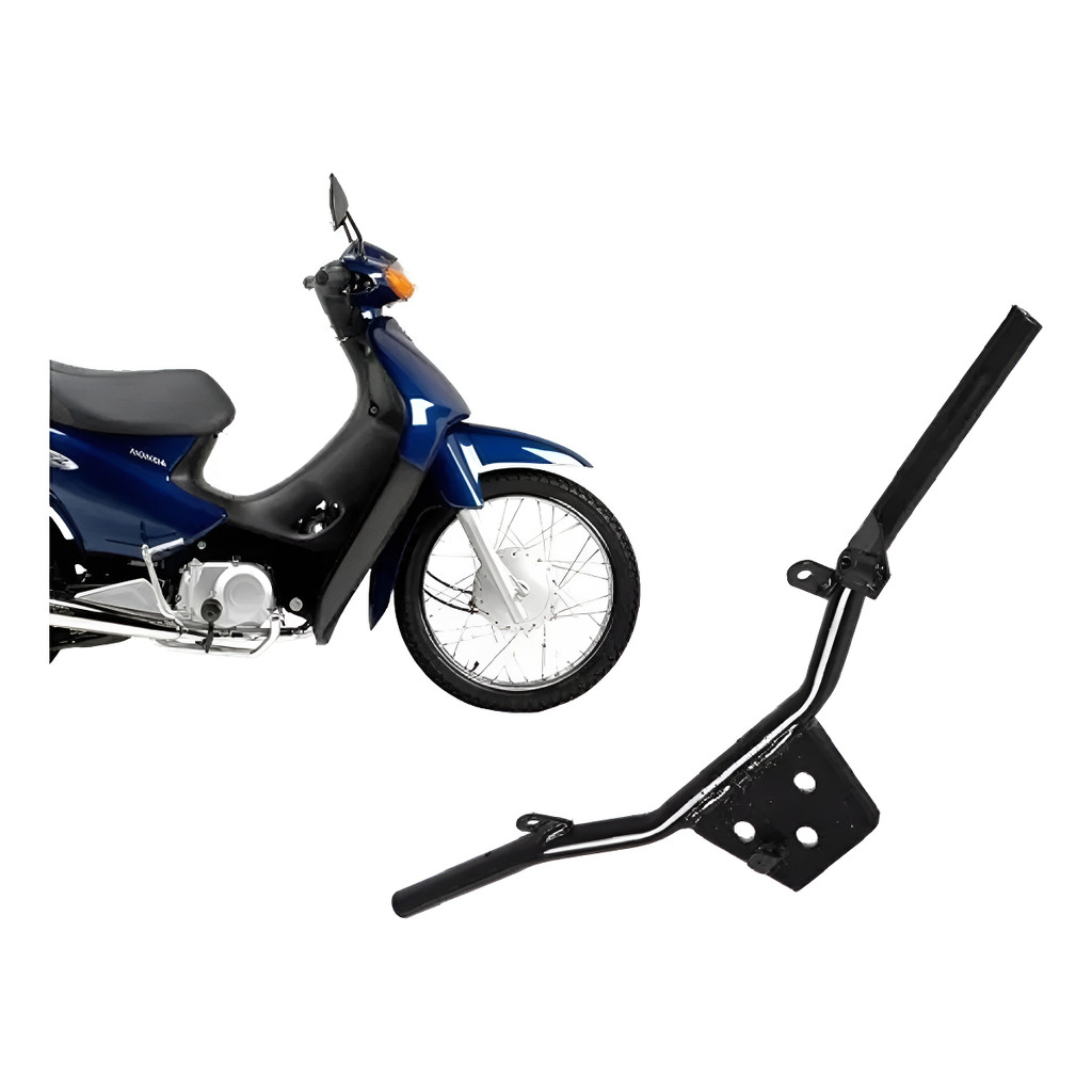 Guidão Biz 100 1998-2005 Original Moto Preto Polimet