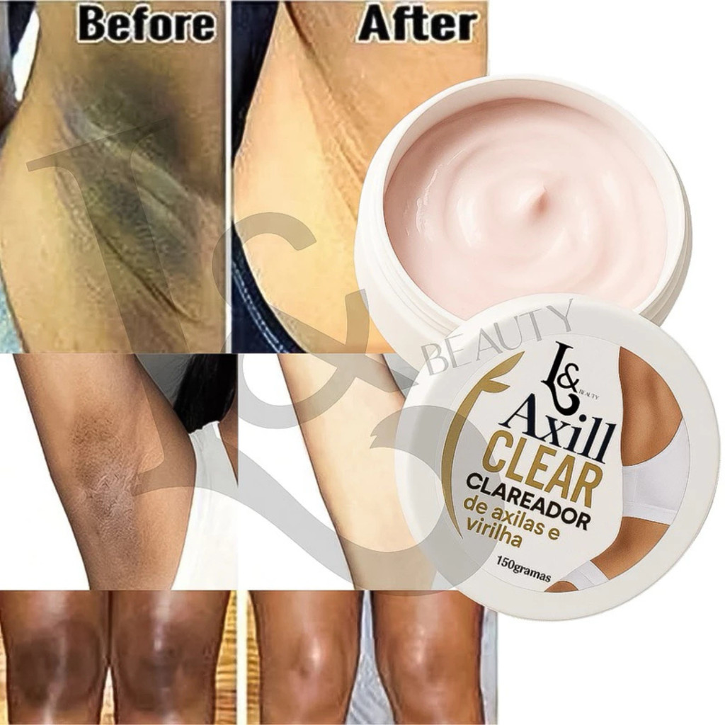 Clareador Axilas E Virilha Com Óleo De Rosa Mosqueta E Dolomita 150 gr L&Beauty