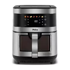 Air Fryer Philco 9L Visor Glass Painel Digital PAF90C 220V