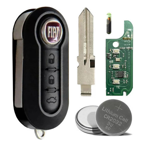 Chave Canivete Fiat Positron Uno Palio Stilo Strada Chip T42