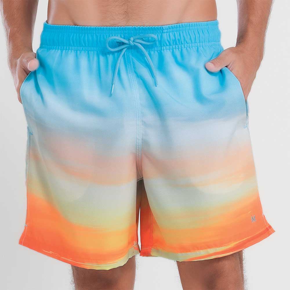 SHORTS ELASTANO ESTAMPADO POR DO SOL em Oferta na Shopee