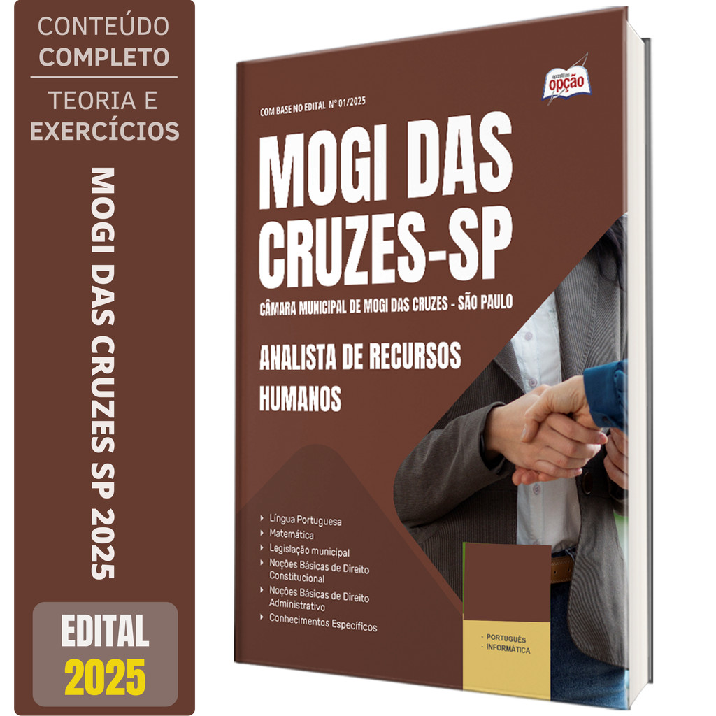Apostila Câmara de Mogi das Cruzes SP 2025 - Analista de Recursos Humanos