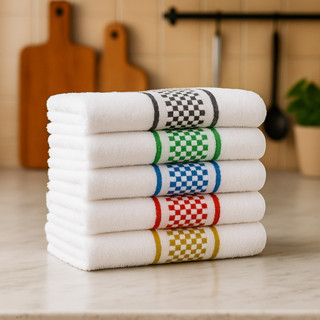 Kit 10 Pano de Prato Premium Super Luxo 100% Algodão Felpudo Atoalhado Macio Grande em Oferta na Shopee