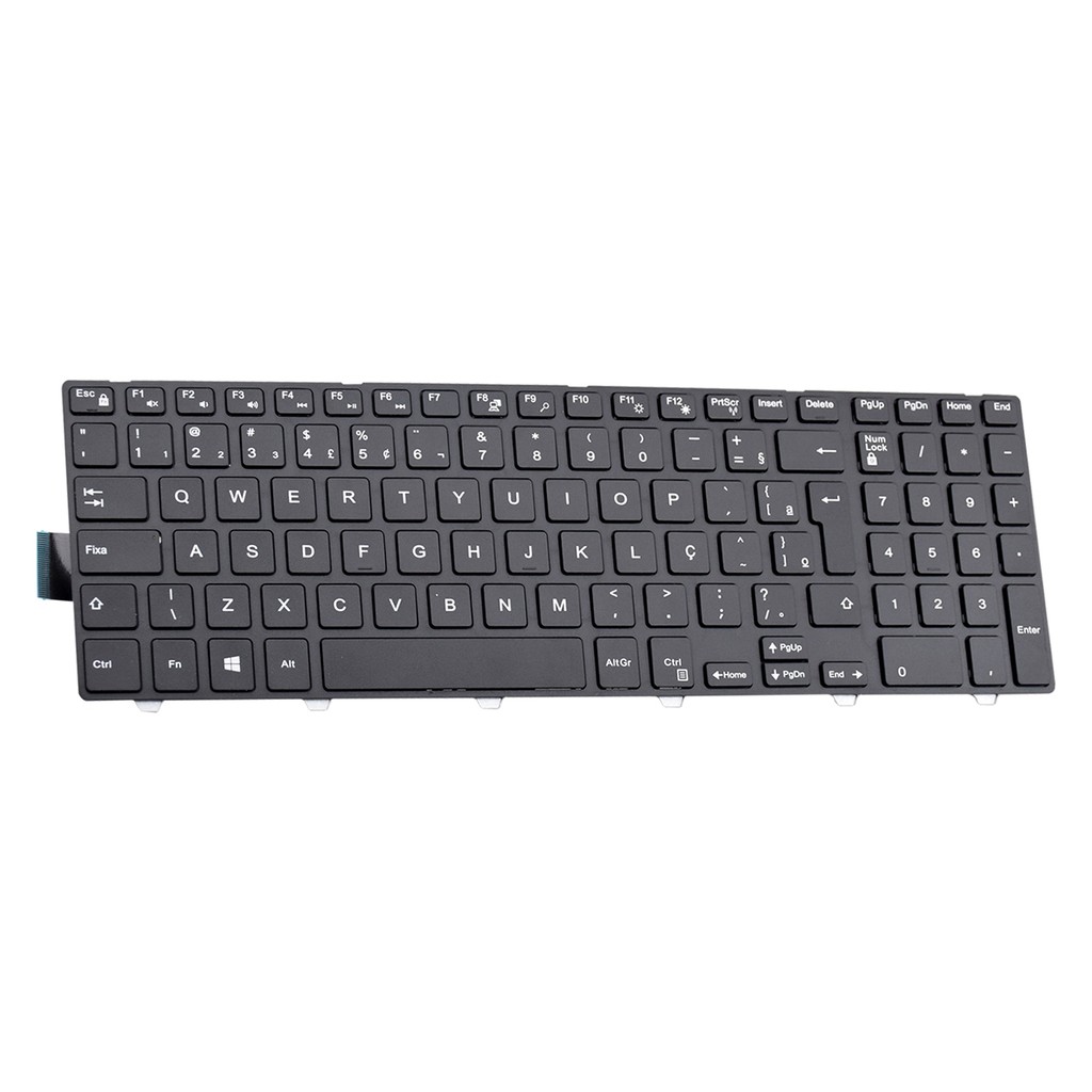 Detalhes do Teclado Notebook - para Dell Inspiron 15 5000 - Preto BR