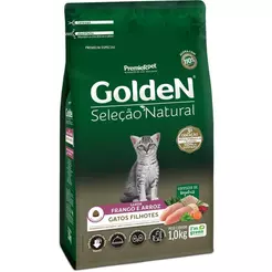 Ração Golden Seleção Natural Gato Filhote Frango E Arroz 1Kg