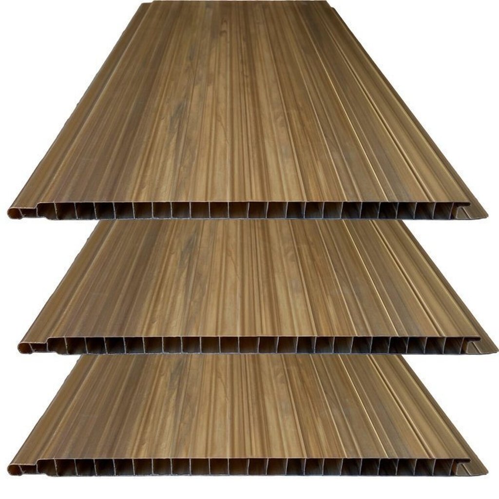 Kit 60M² Forro de PVC 10mmX20cmX3m   Imbuia