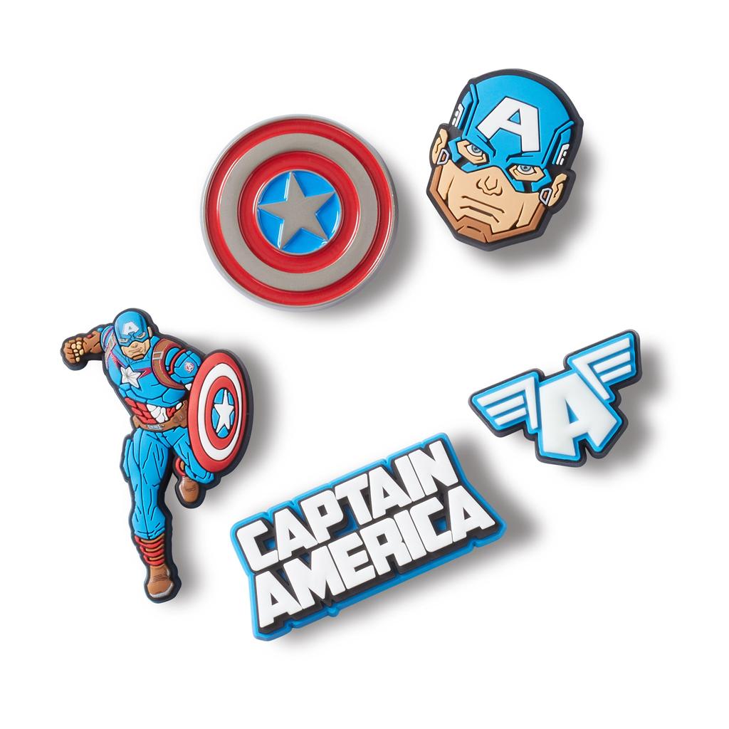Jibbitz™ Capitão América Pack com 5 UNICO