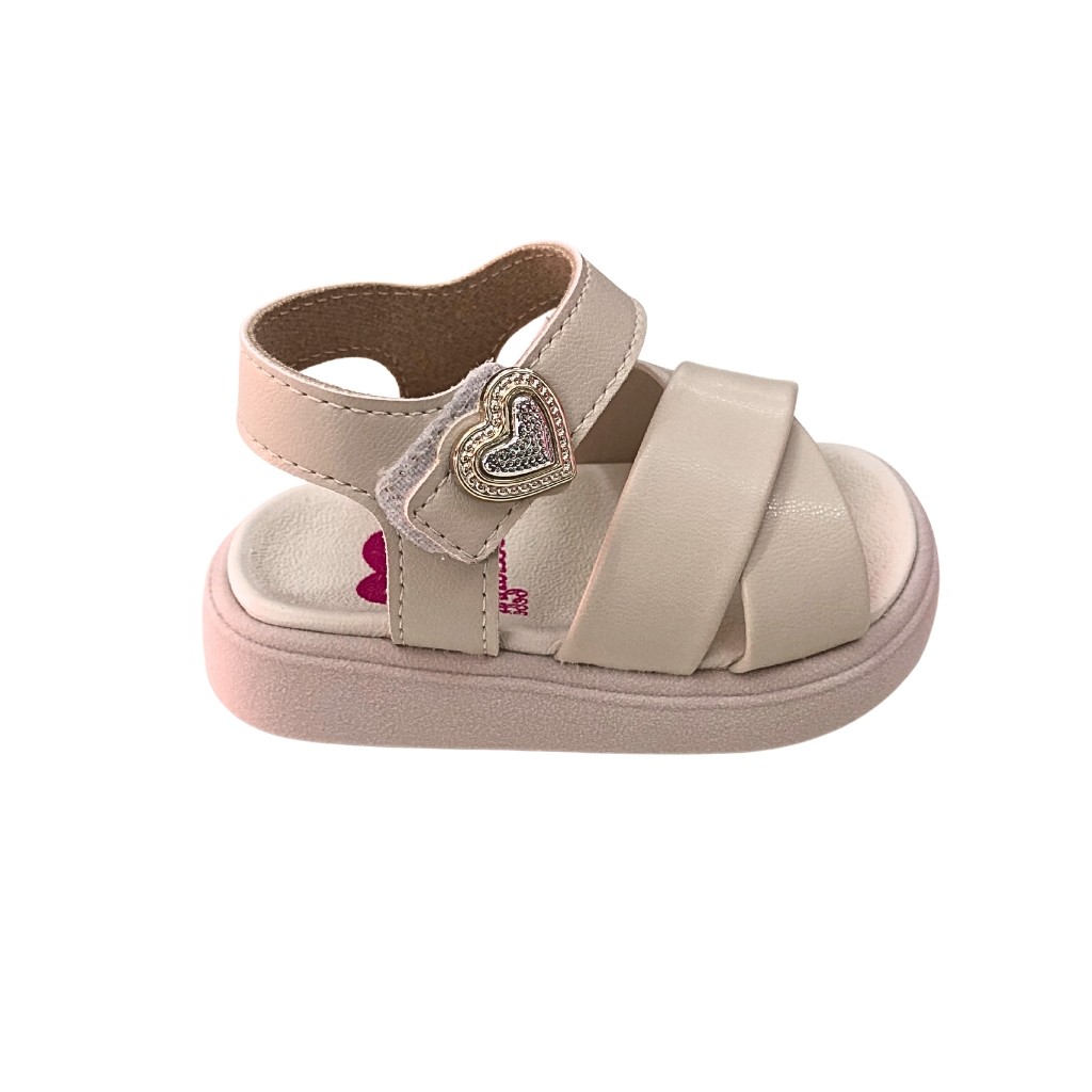 Sandália Infantil Menina Molekinha Branco Off 2733.111