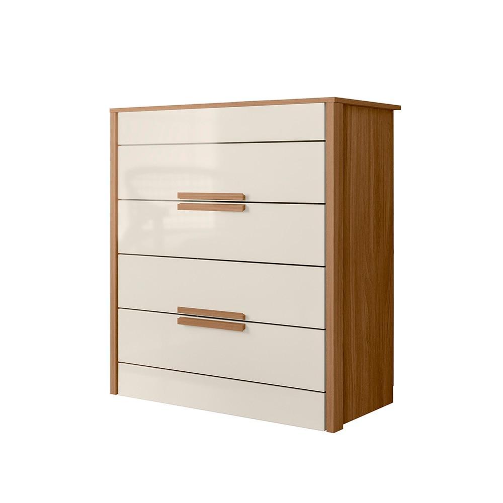 Cômoda Grande 4 Gavetas para quarto Moval Freijó 86x98x47cm em Oferta na Shopee