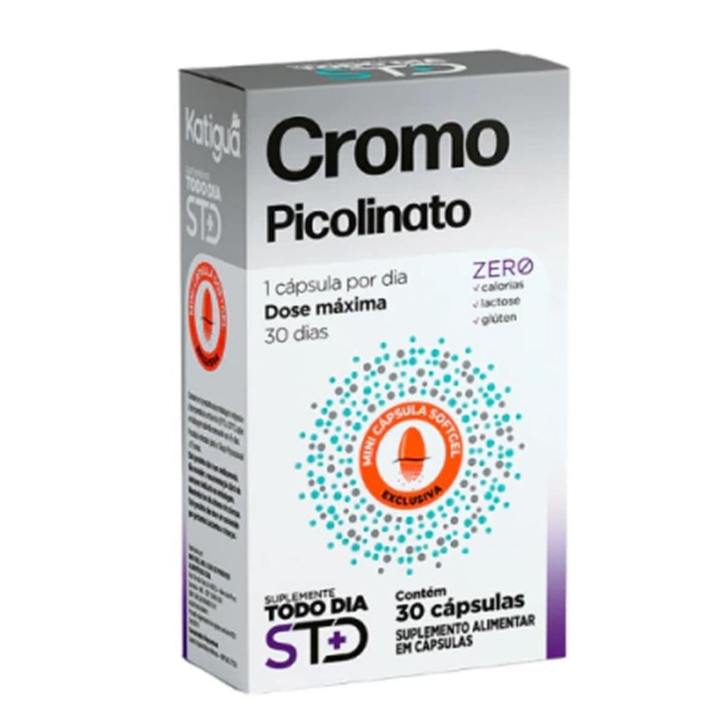 STD Cromo Picolinato - 30 Cápsulas - Katiguá em Oferta na Shopee