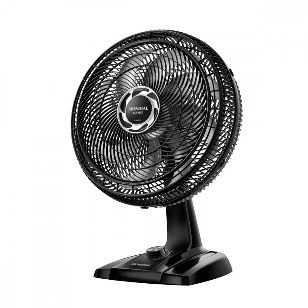 Ventilador de Mesa 40cm Turbo, Mondial, Preto Prata, 140W, 220V — oferta na Shopee