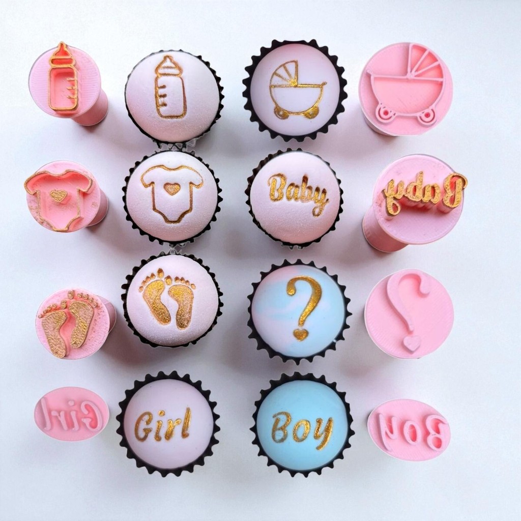 Kit Carimbos Para Doces Chá Baby em Oferta na Shopee