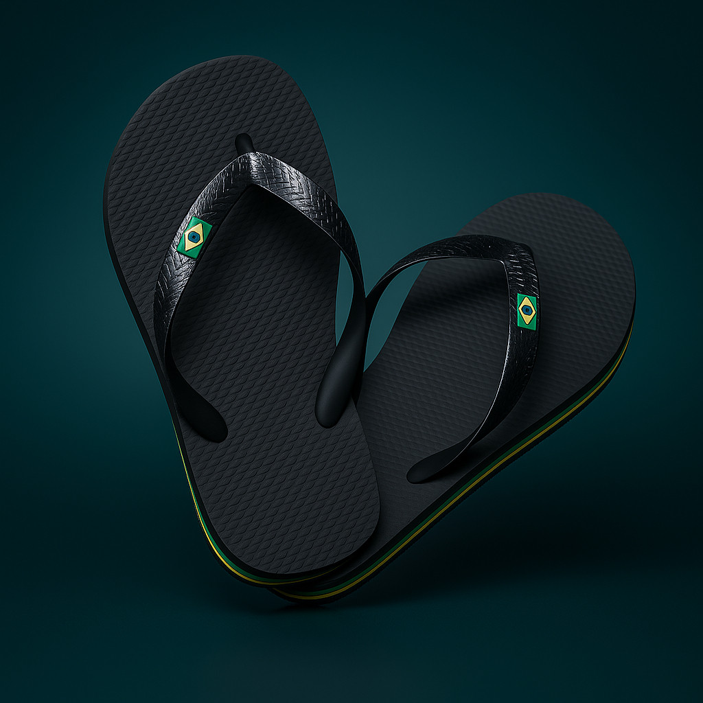 Chinelo de Dedo Masculino Adulto e Infantil com Bandeirinha Brasil – Leve e Macio Barato