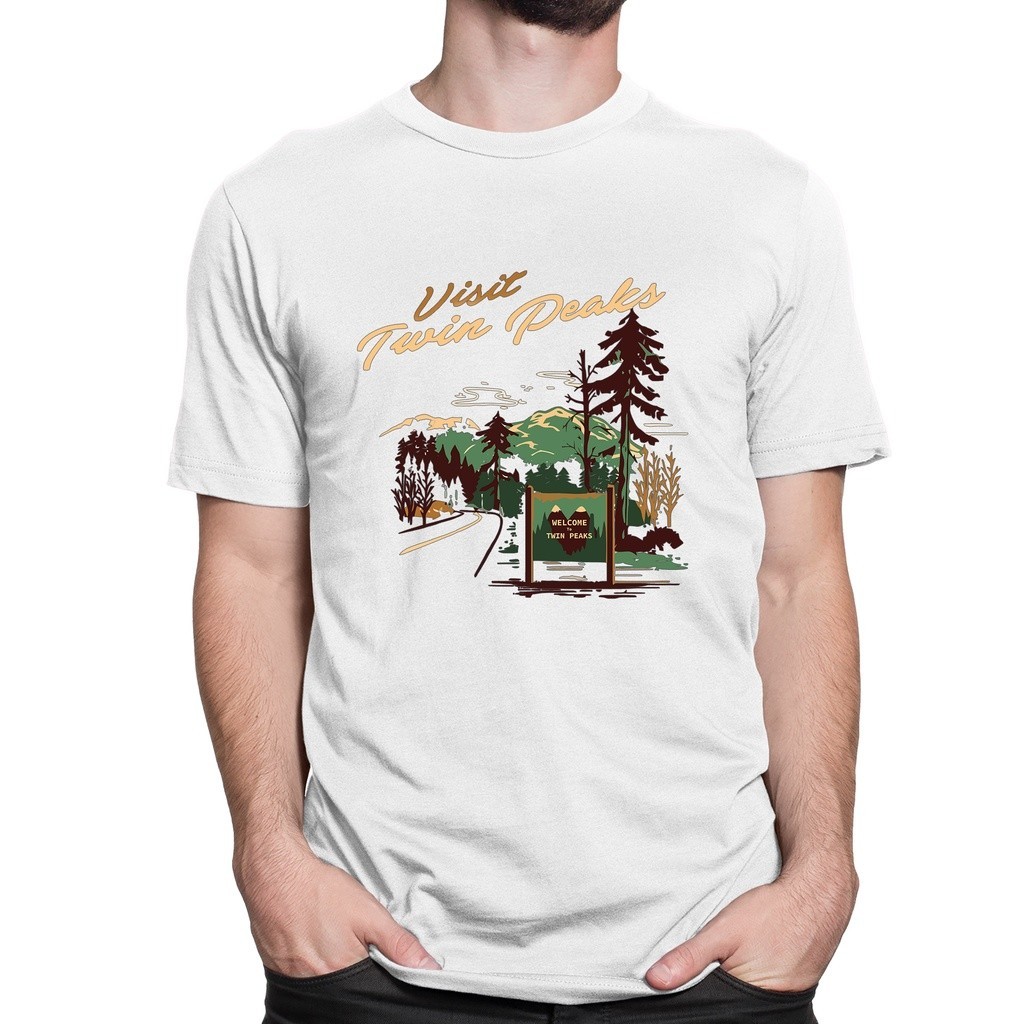 Camiseta Basica Camisa Serie Visit Twin Peaks Welcome Misterio Fbi Death Unissex