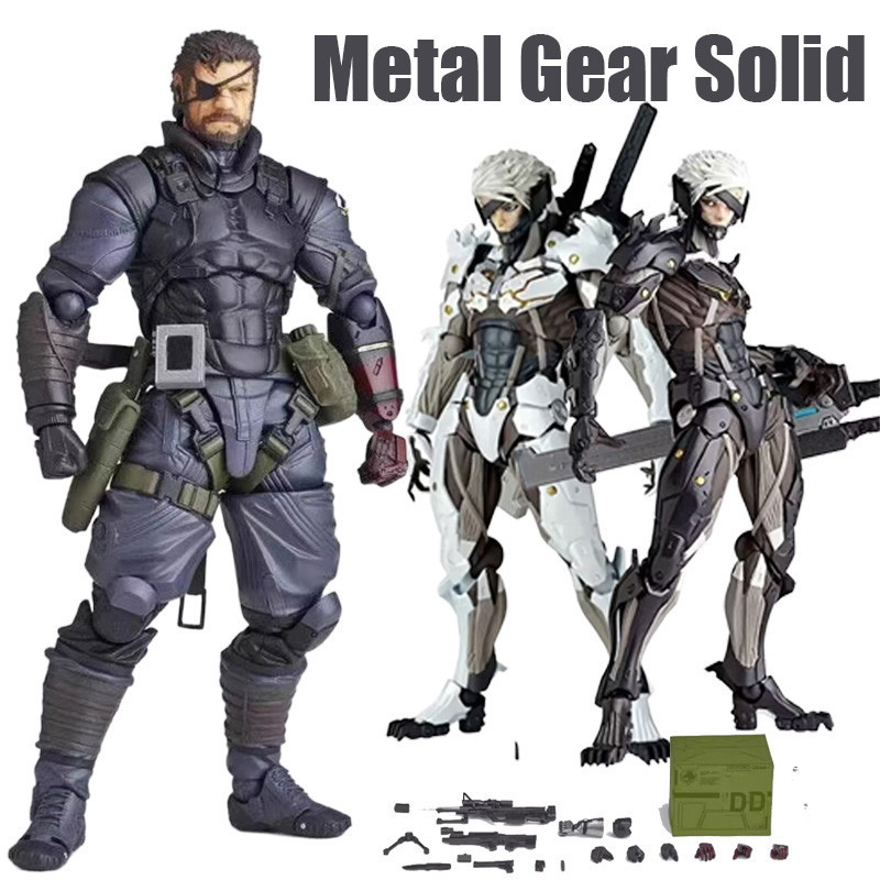 Figura de Ação Metal Gear Solid V: The Phantom Pain SHF Venom Snake Yamaguchi Raiden Eater Ex Rise Modelo Articulado 7VE