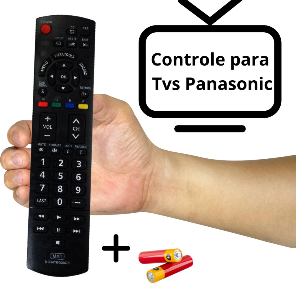 Controle remoto pra Th-42 Pd50u Tv Lcd E Plasma Panasonic Linha Viera
