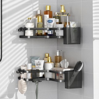 Suporte de Shampoo Banheiro Sem Furo Alumínio Premium Prateleira Adesiva Impermeável