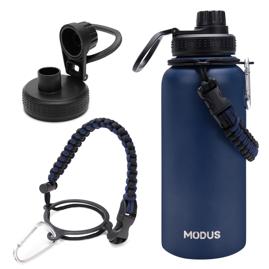 Modus 1000ml Garrafa Térmica De Inox Com Alça Paracord em Oferta na Shopee
