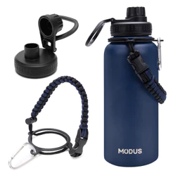 Modus 1000ml Garrafa Térmica De Inox Com Alça Paracord