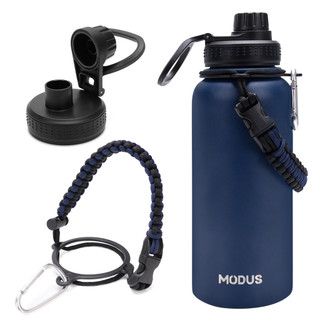 Modus 1000ml Garrafa Térmica De Inox Com Alça Paracord