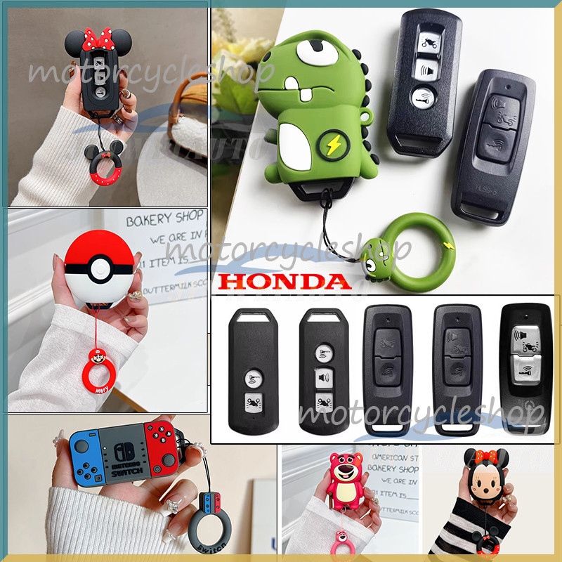 Capa Para Chave De Desenho Animado De Motocicleta , Fob Honda Scoopy PCX 150 160 Vario 160 ADV SH125 Click 150
