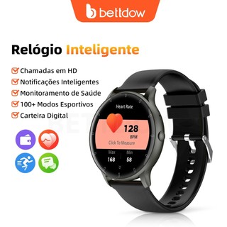 Relógio inteligente BETTDOW, à prova d'água IP67, tela IPS curva de 1,28 polegadas, chama…