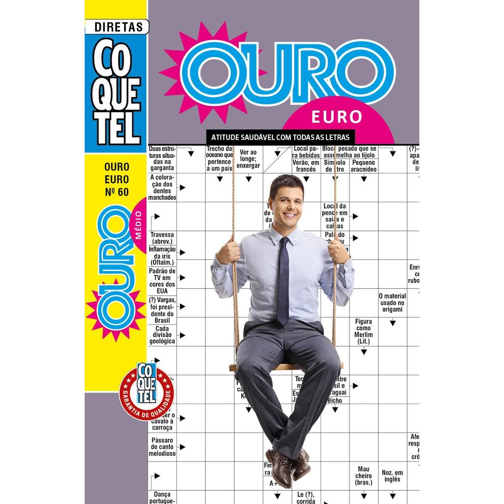 Coquetel | Palavras-Cruzadas Diretas | Ouro Euro 60: Nível Médio