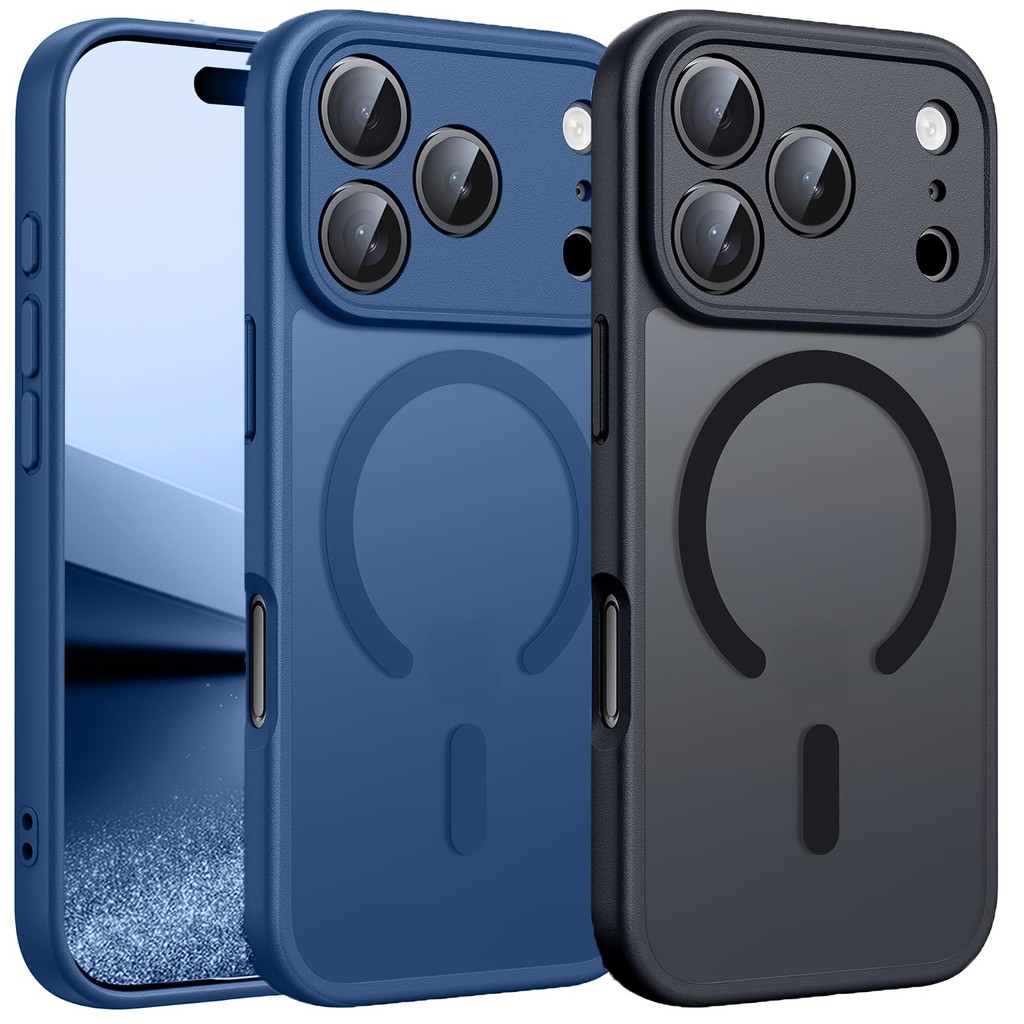 VAIVE-Capa Magnética Translúcida Fosca de Luxo para iPhone 17 Pro Max/17 Pro/17 Air/17, Proteção Completa da Lente em Oferta na Shopee