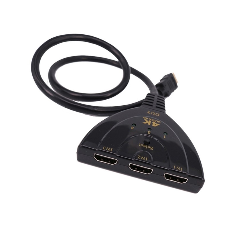 LI * 4K Compatível HDTV Switcher Triple Display Splitter Suporte Para Projetores E Monitores