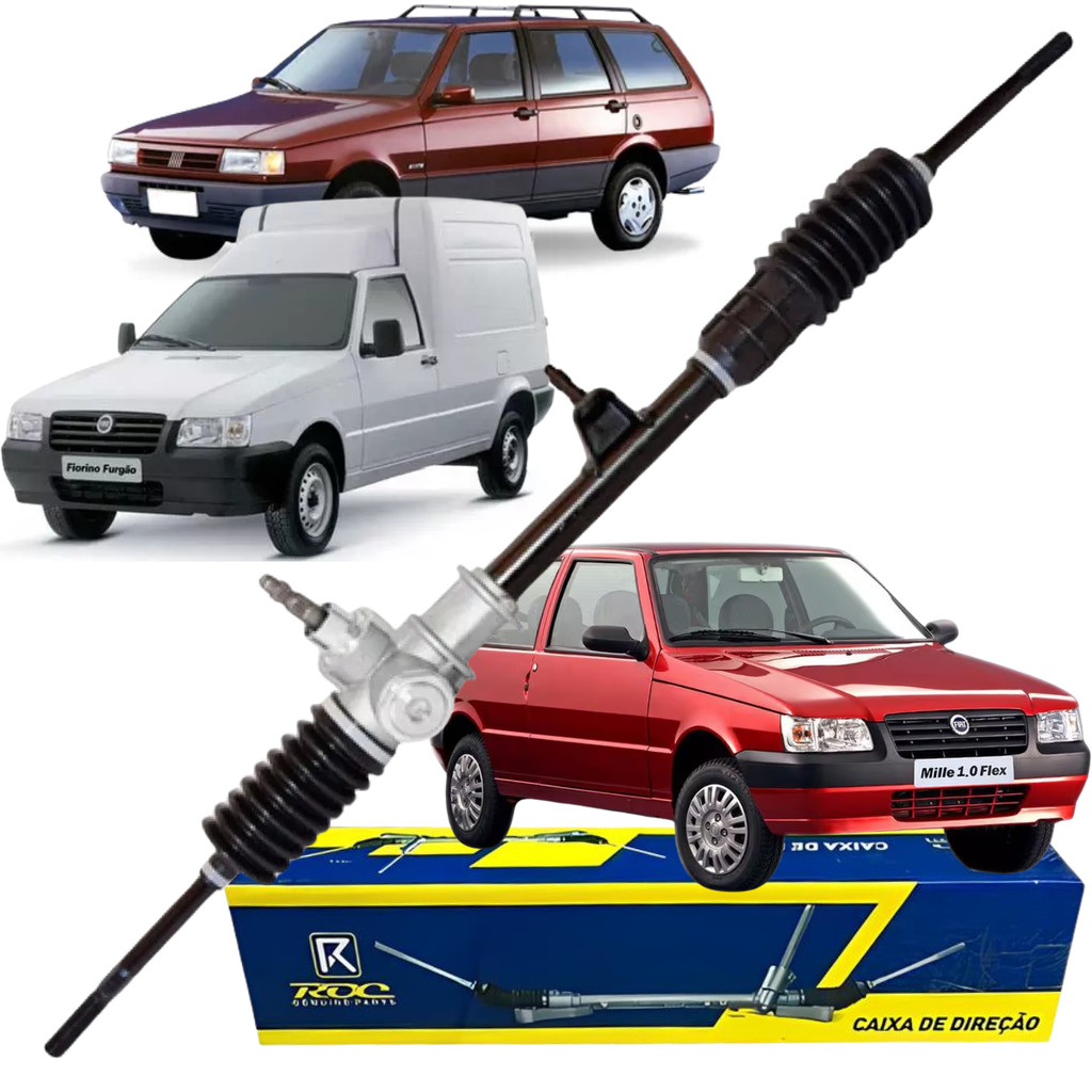 Caixa De Direção Mecânica C/pino Fiat Uno Fiorino Premio Roc em Oferta na Shopee