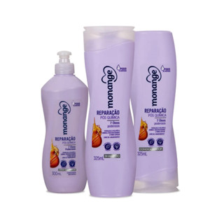 Kit Monange Reparação Pós Química - 3 Un em Oferta na Shopee