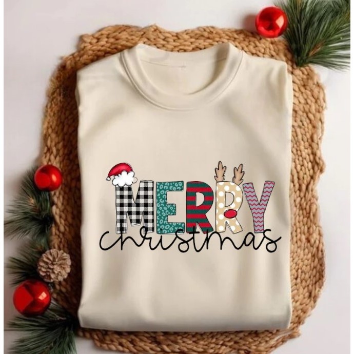 Camiseta Camisa Camisa Cmiseta Blusa Modinha Natal Merry Blogueiras T-shirt Varias  Cores Envio Já Postagem Imediata