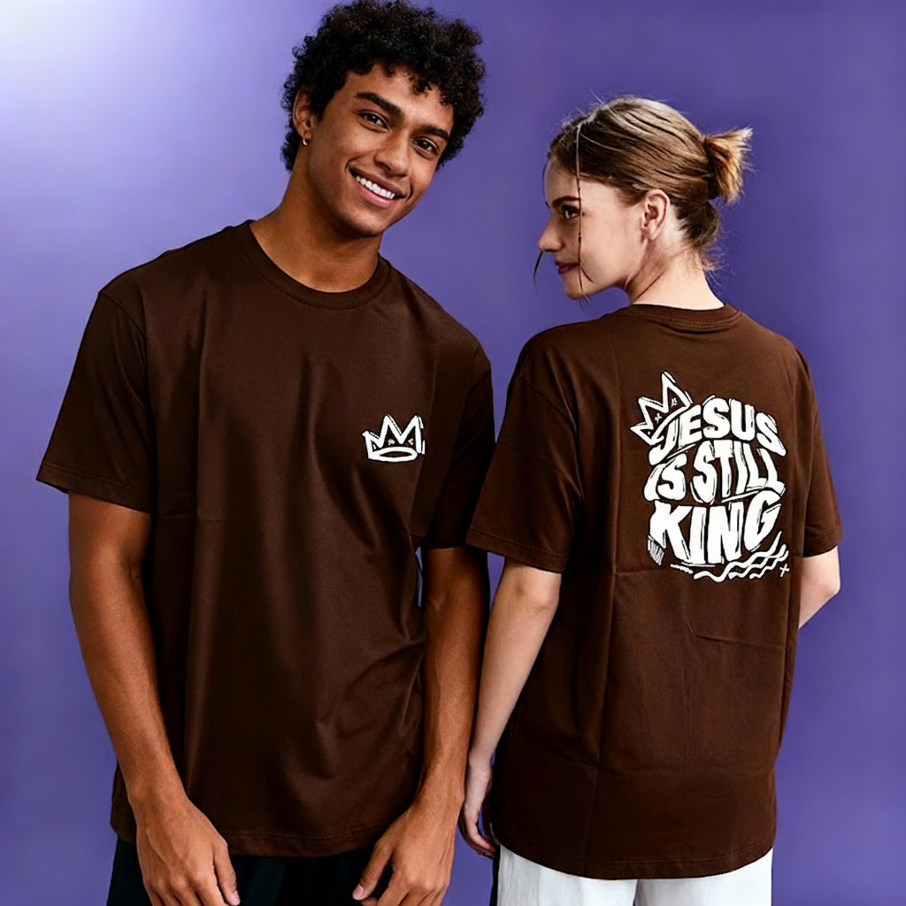 Camiseta Masculina Jesus Vive | 100% Algodão | Básica Urbana | Moda Trend | Em Oferta