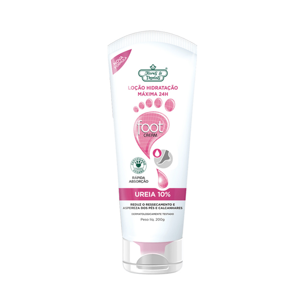 Loção Hidratante para Pés Flores & Vegetais Uréia 10% - 200g em Oferta na Shopee
